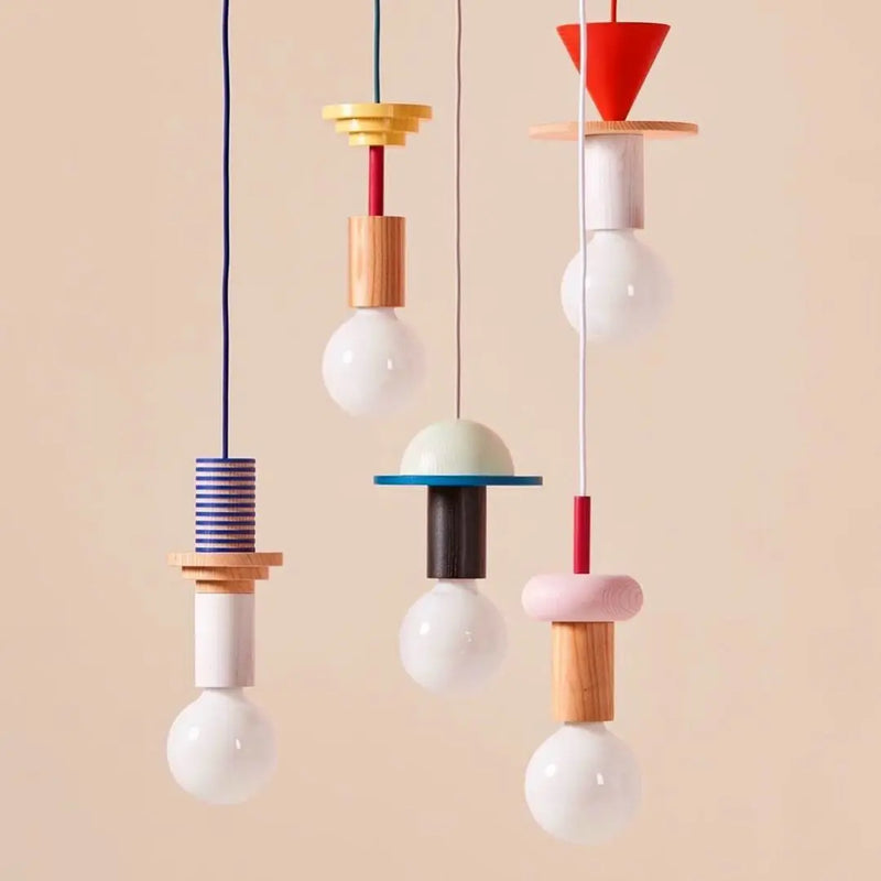 Couleur nordique bois suspension LED lumière cuisine suspension lampe Restaurant plafond lustre Luminaire chambre maison déco Luminaire