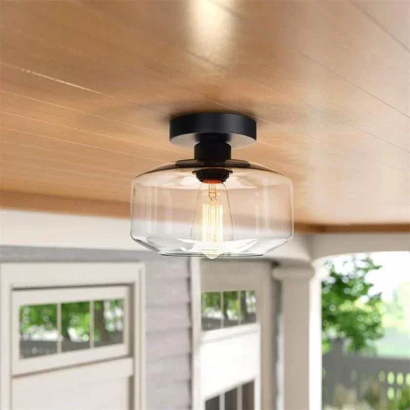 plafonnier led nordique moderne en verre pour décoration maison