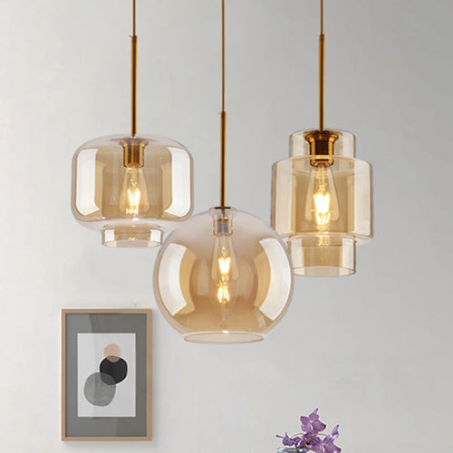 lampe led suspendue design nordique minimaliste ronde décorative