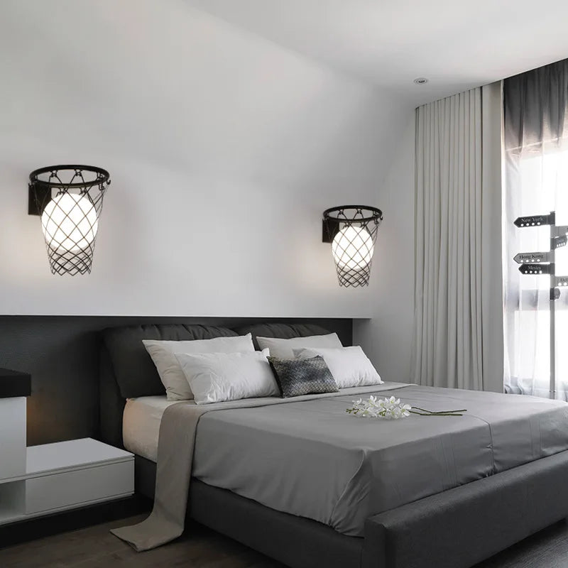 applique murale créative nordique basket personnalisée