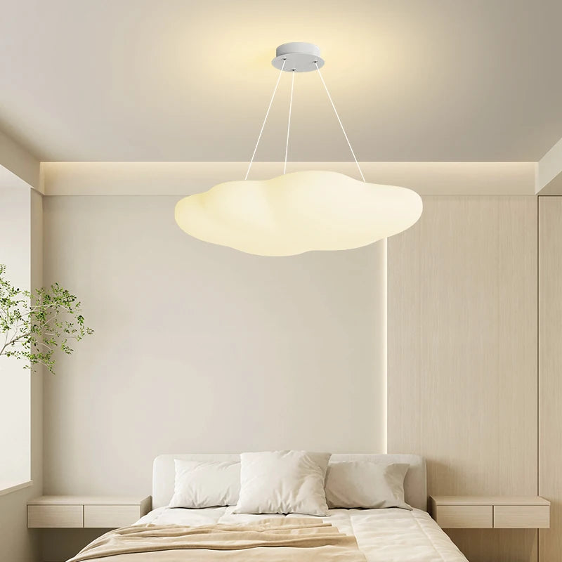 plafonnier créatif en forme de nuage avec lumière led