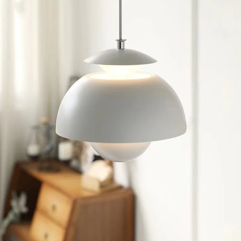 Moderne Nordique Danois Designer LED Suspension Lumière Fleur Bud Décor Art Suspendus Lustres Lampe Maison Chambre Cuisine Lampe De Chevet