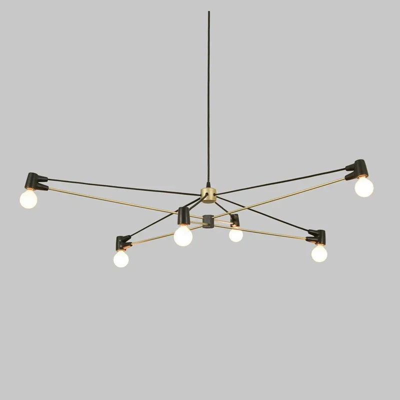 lustre moderne lignes géométriques simple éclairage nordique intérieur