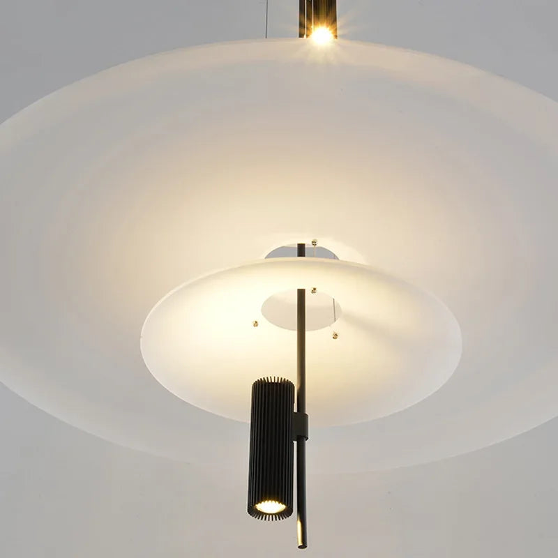 sandyha lustre style soucoupe volante led moderne décoration intérieure