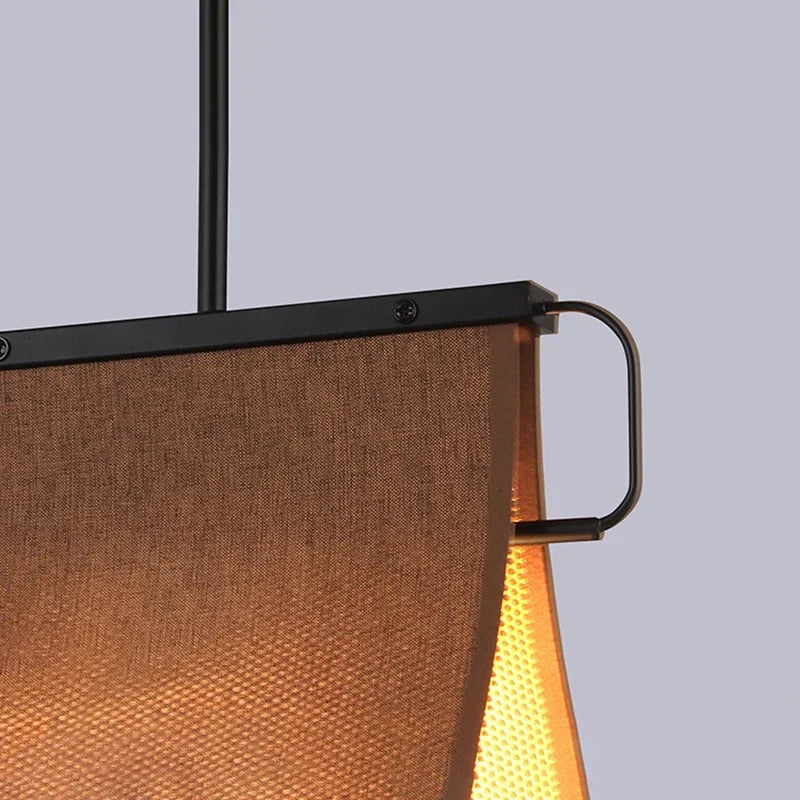 lustre en tissu style chinois pour restaurant et café