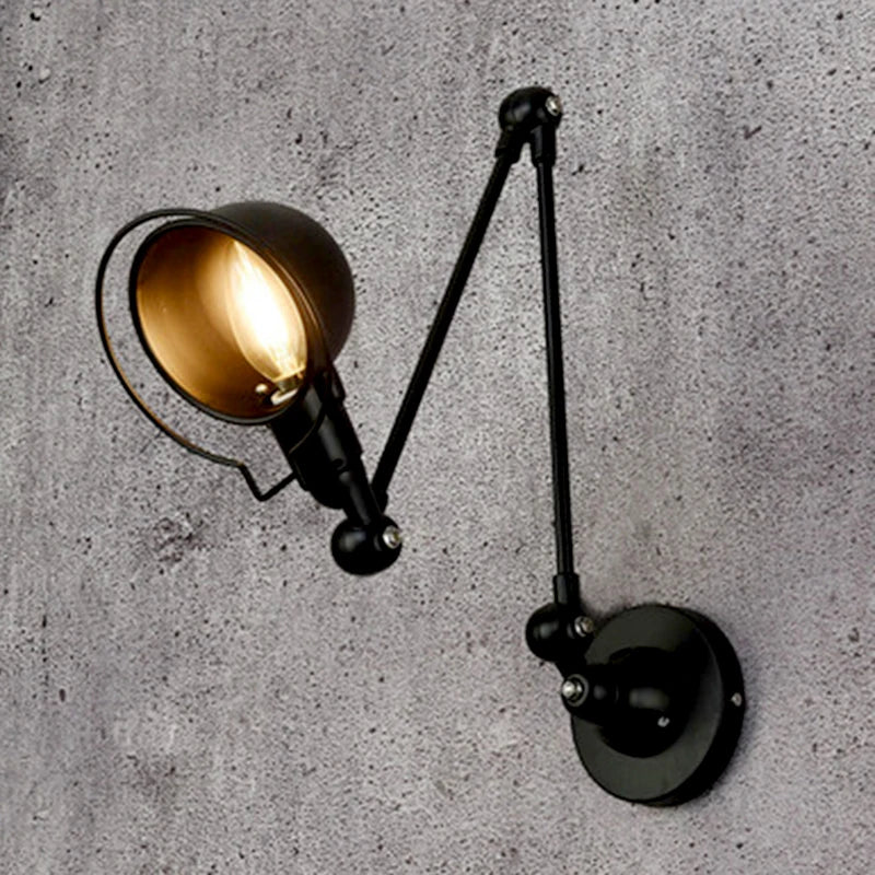 Nordique rétro réglable Joint Long bras applique créative intérieur chambre chevet бра décor à la maison fer applique murale moderne luminaria