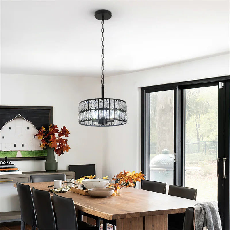 lustre de luxe en cristal suspendu pour décoration maison