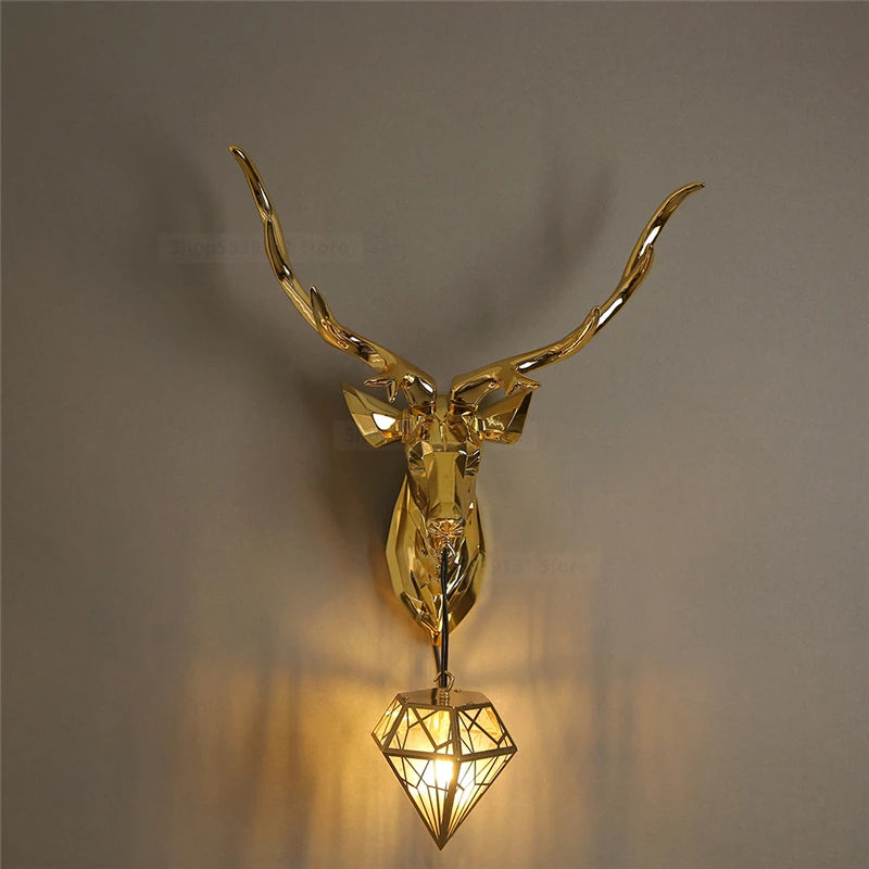 applique murale led en bois de résine moderne décorative