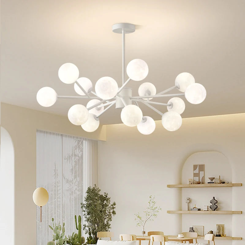 lustre moderne led qiyimei avec 12/15 lumières pour intérieur