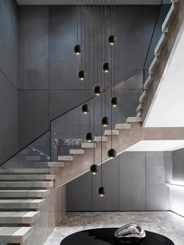 lustre orb design circulaire décoratif pour penthouse