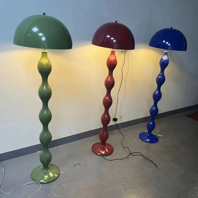 Nordique minimaliste Wabi Sabi crème Style lampadaire LED salon décor à la maison chambre canapé coin lampe sur pied lampe champignon