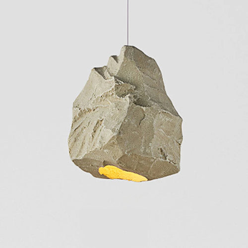 Suspension Design créatif style pierre kaki modèle chambre japonaise Wabi Sabi maison chambre pendante de chevet