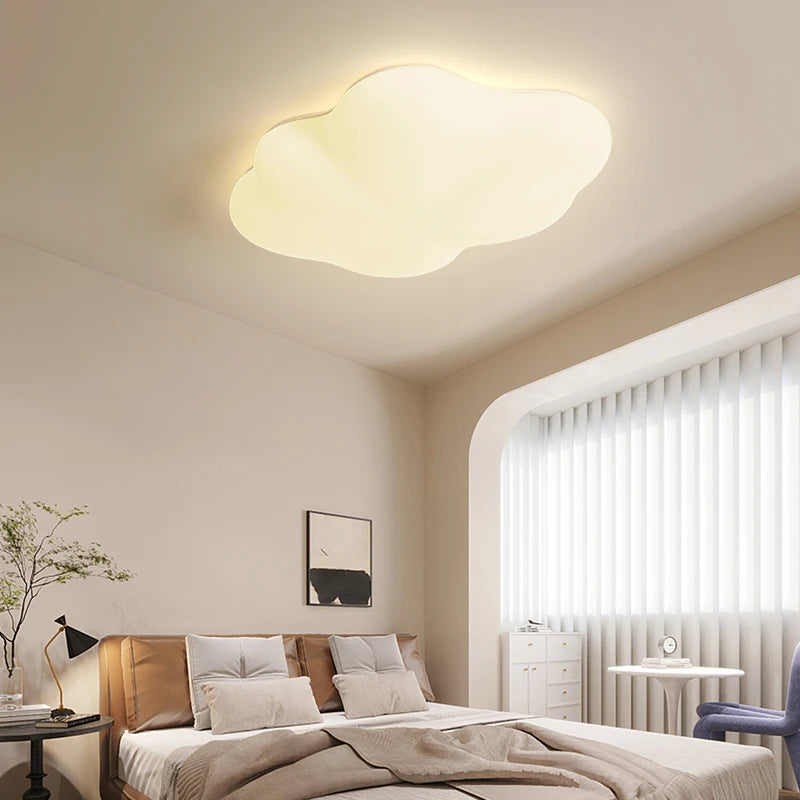 plafonnier créatif en forme de nuage avec lumière led