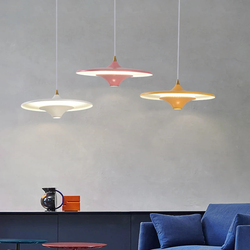 suspension led modernes simples et créatives nordiques