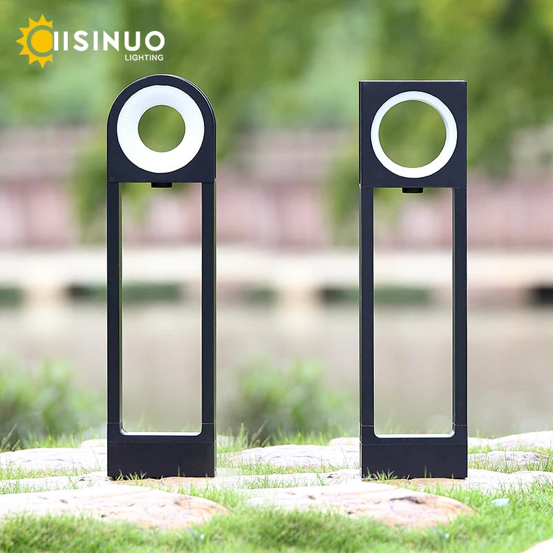 Paysage extérieur moderne LED chemin lumière 12W IP65 pilier en aluminium lumières résistant à l'eau pour jardin allée Patio allée Decora
