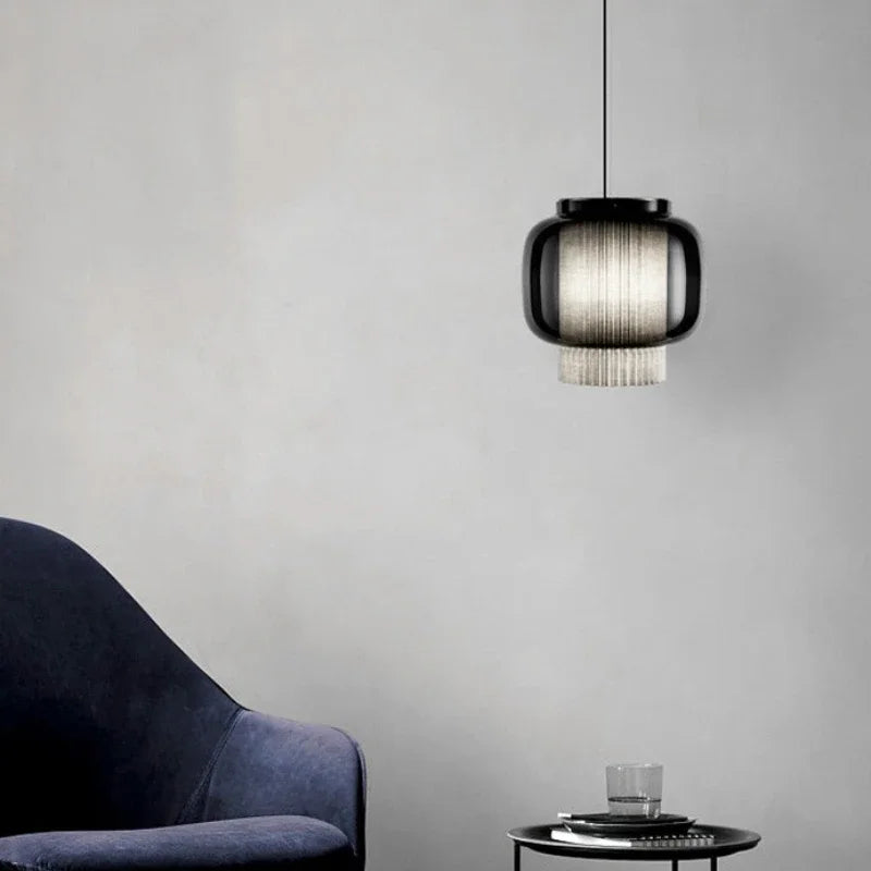 lustre led nordique en verre pour cuisine et bar