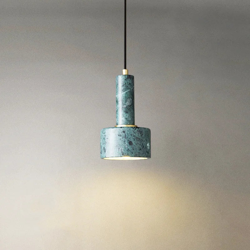 suspension LED en marbre style nordique rétro américain