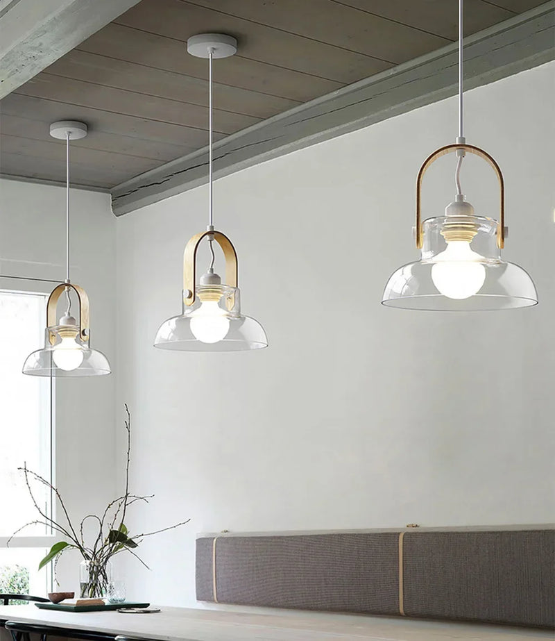 suspension design nordique moderne en verre décoration intérieure