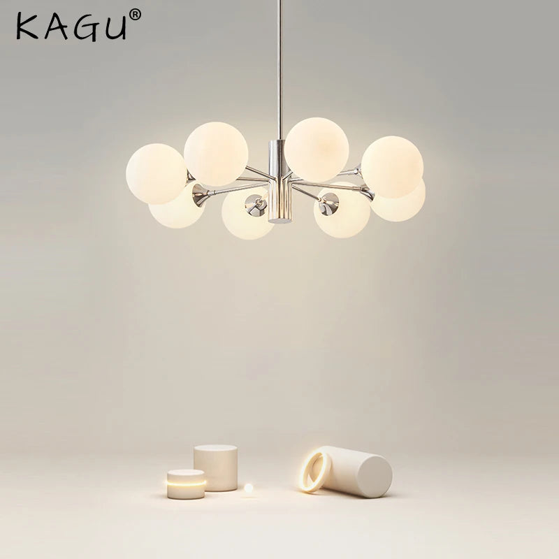 lustre design nordique moderne forme haricot magique luxe éclairage intérieur