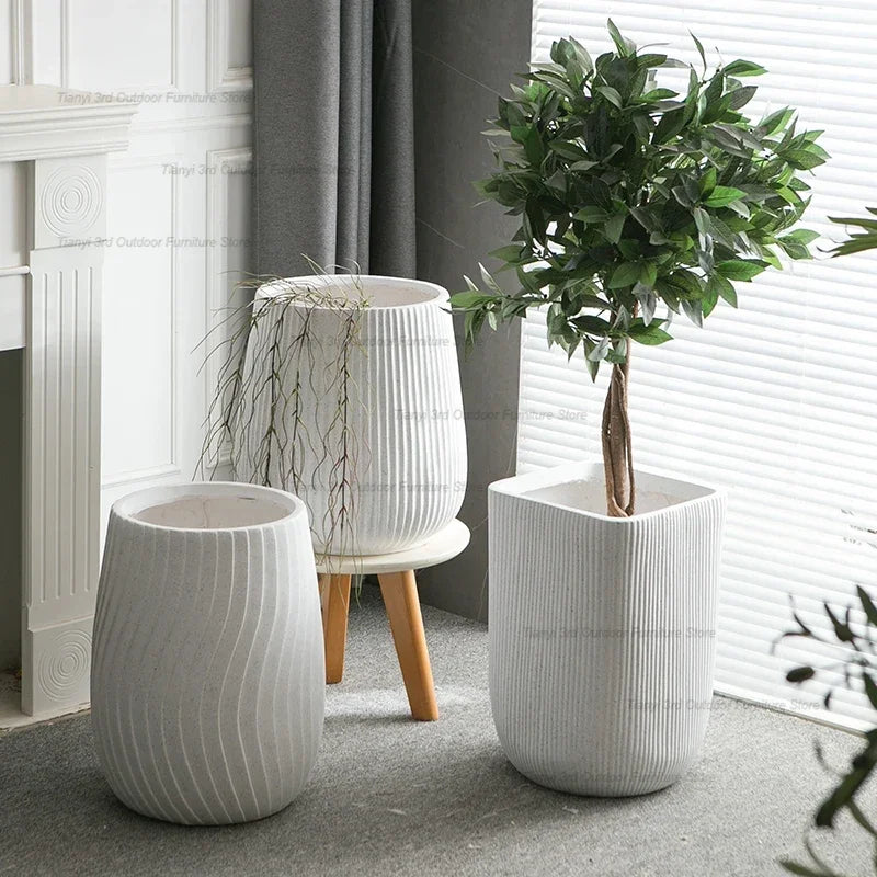 pots de fleurs nordiques design moderne pour jardin et cour