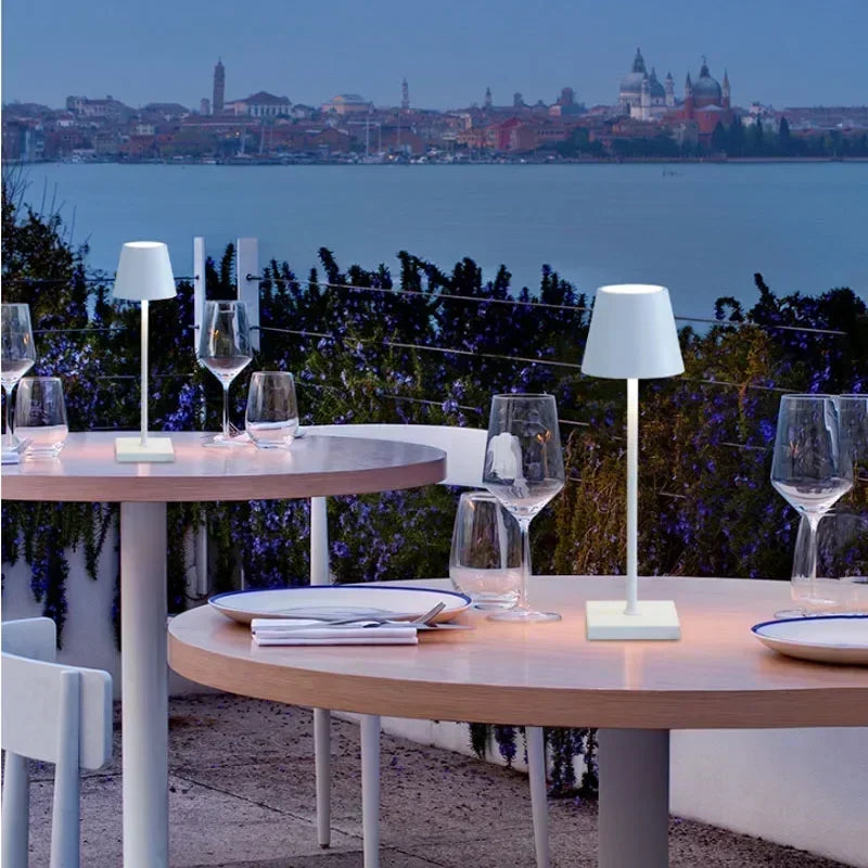 lampe de table rechargeable tactile moderne sans fil portable