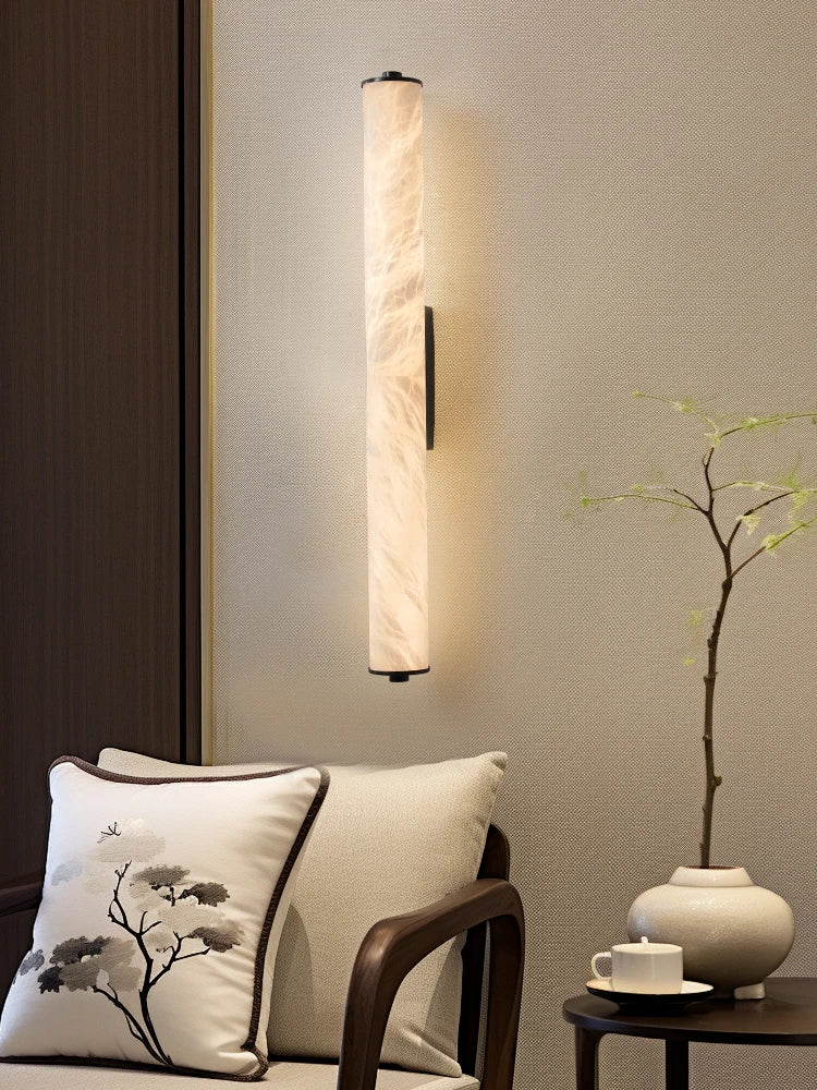 applique murale led en cuivre et marbre moderne luxe éclairage intérieur
