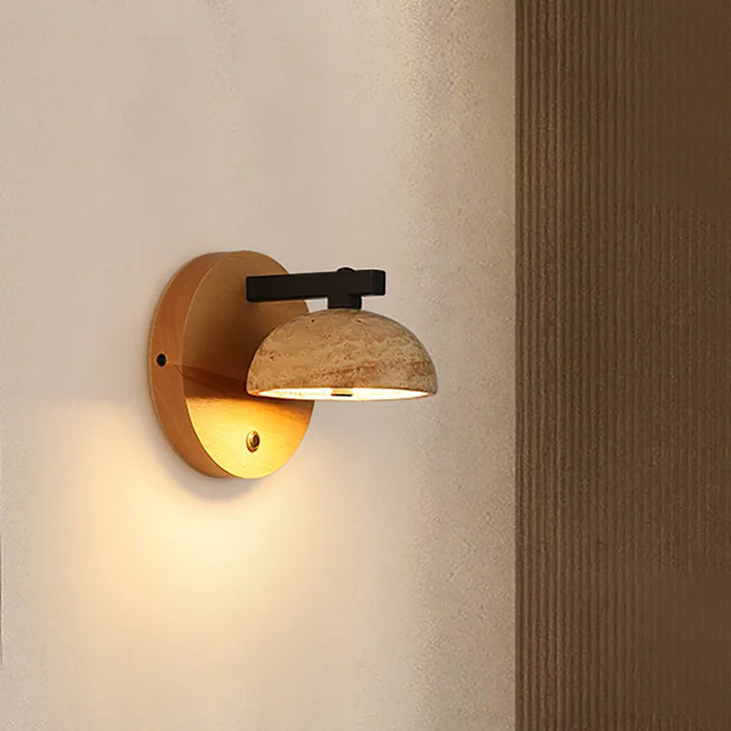 applique murale led en pierre naturelle style vintage nordique moderne