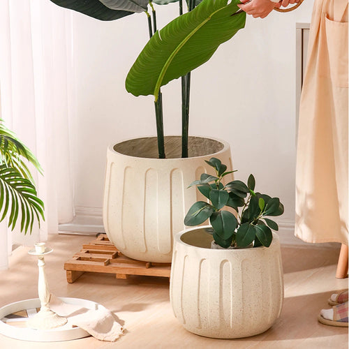 moule en silicone pour pot de fleurs en béton et ciment