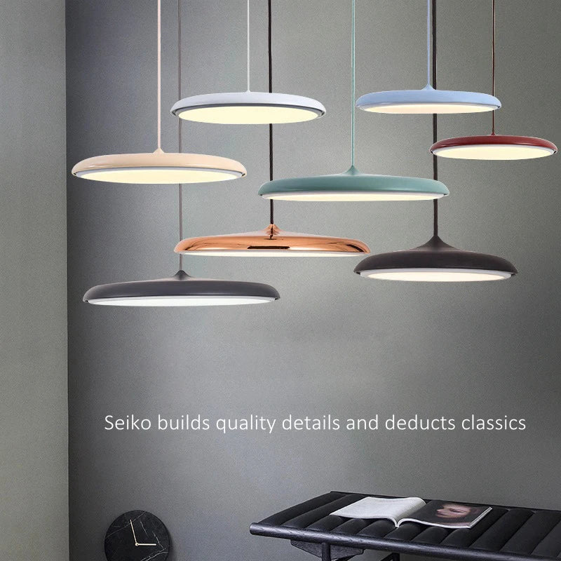 lampe led suspendue design nordique avec soucoupe volante