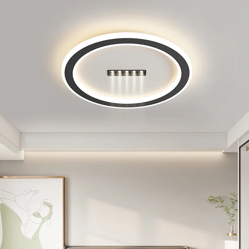 lustre led avec projecteur pour éclairage intérieur