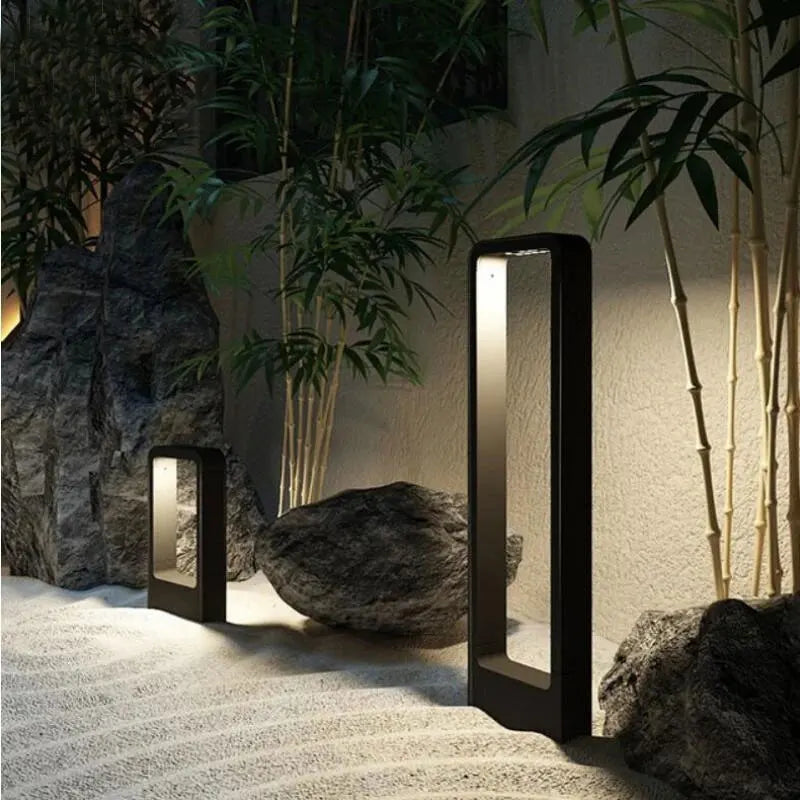 lampe de jardin led moderne en aluminium pour extérieur et paysage