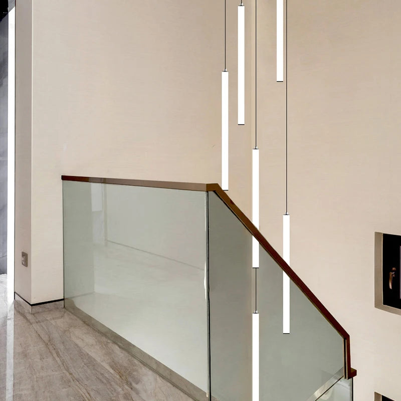 lustre moderne minimaliste de luxe pour duplex