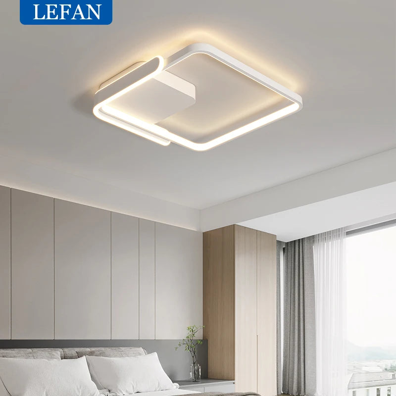 Plafonnier design carrée à leds pour intérieur moderne et lumineuse