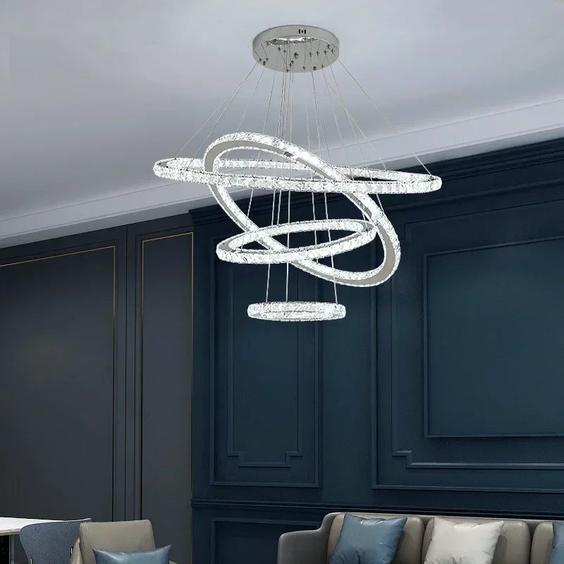 Moonriver Lighting Suspension en cristal modernes pour plafond salon chambre lustre décorations pour la maison suspension lumière lustre
