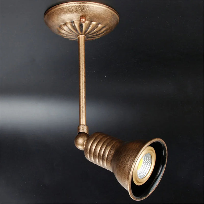 Mini lampe suspendue rustique avec douille E27 en céramique