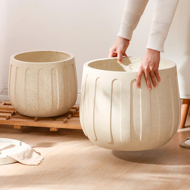moule en silicone pour pot de fleurs en béton et ciment