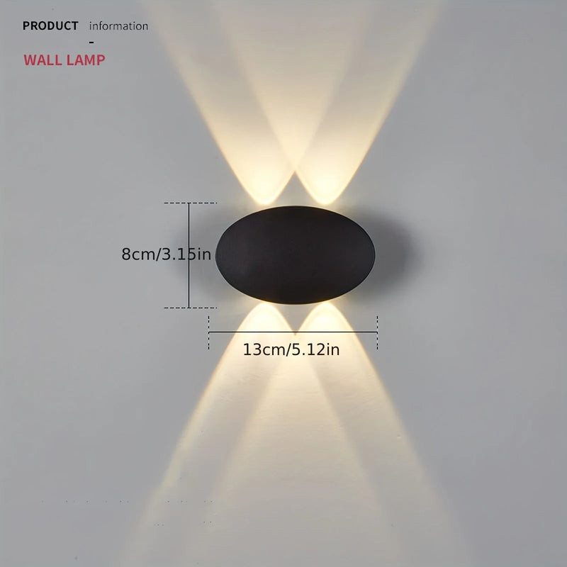 applique murale étanche pour intérieur et extérieur lumière chaude