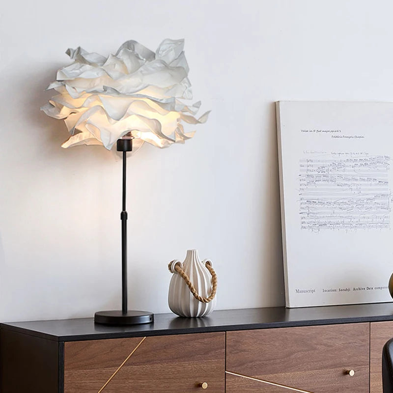 lampadaire créatif en papier avec poteau rétractable pour hôtel