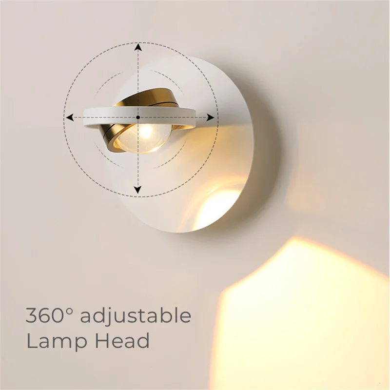 Applique murale LED réglable au design nordique moderne