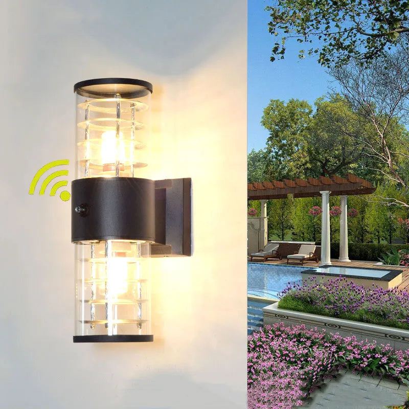 applique murale extérieure étanche contrôle de lumière pour jardin