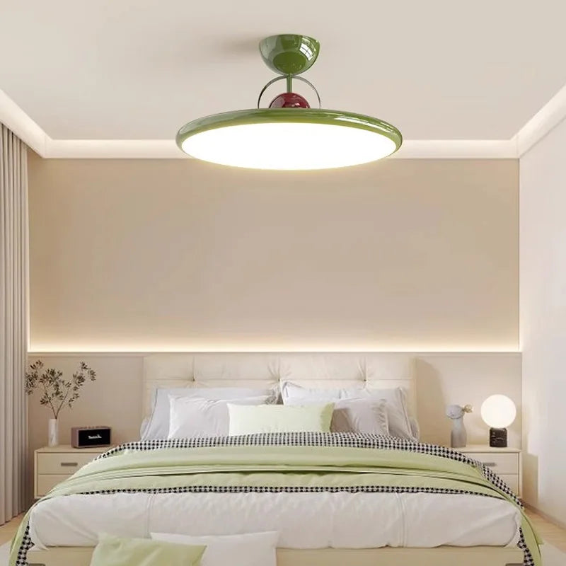 plafonnier led nordique en fer avec soucoupe volante luminaire décoratif d'intérieur