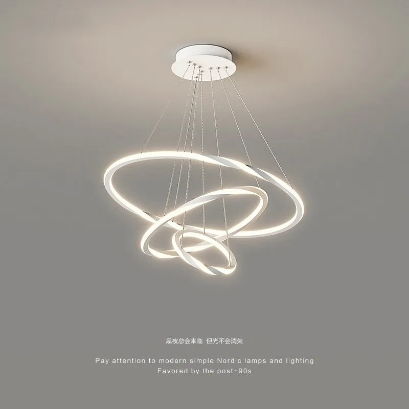 lustre led moderne monté au plafond en acrylique