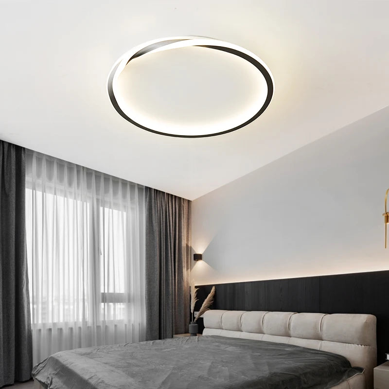 Plafonnier led moderne effet météore luminaire intérieur
