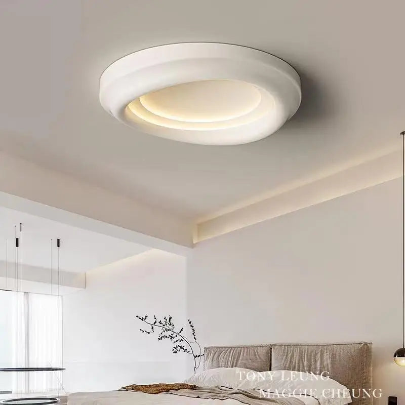 Plafonnier rond led moderne avec télécommande pour décoration intérieure