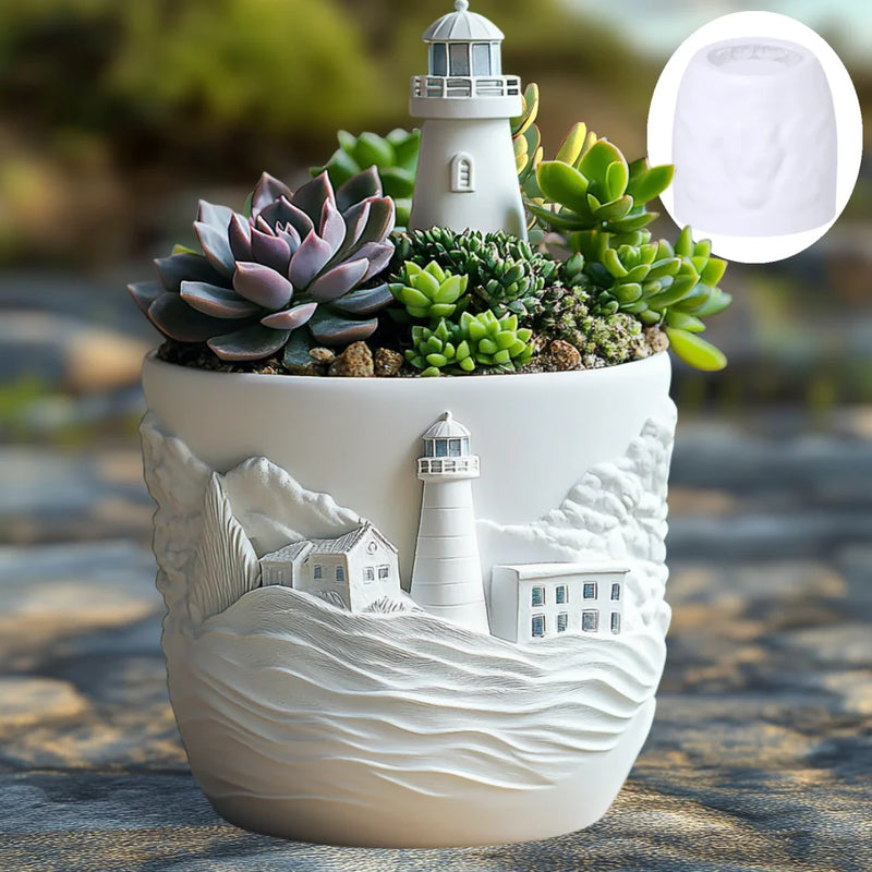 moule en silicone pour pot de fleurs et rangement décoratif