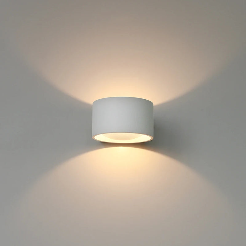 applique murale led ronde en aluminium pour décoration hôtelière