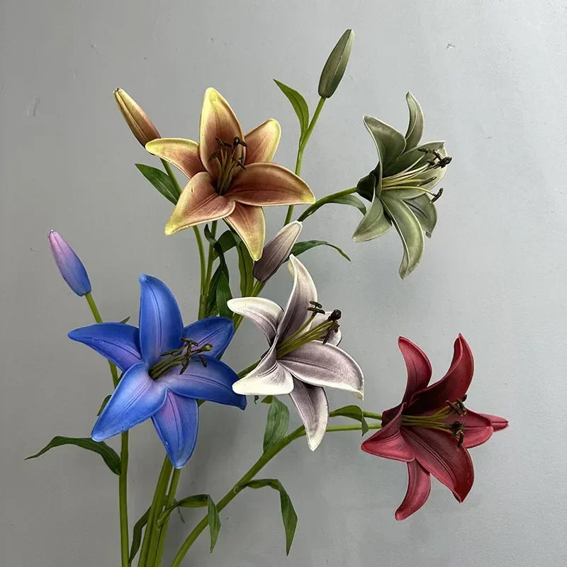 branche de lys artificielle décoration florale pour intérieur