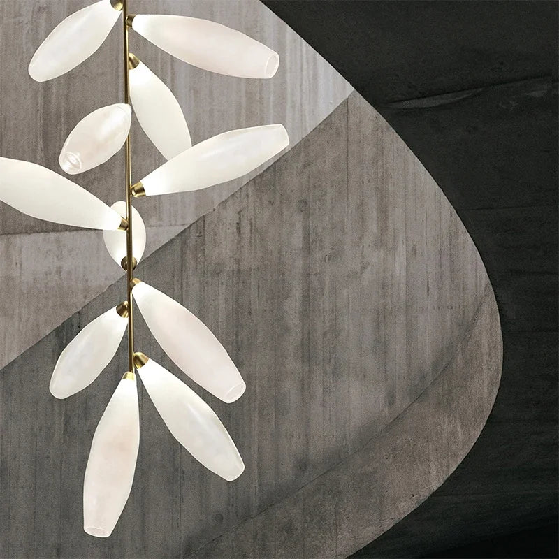 lustre de luxe gem branch verre minimaliste nordique intérieur