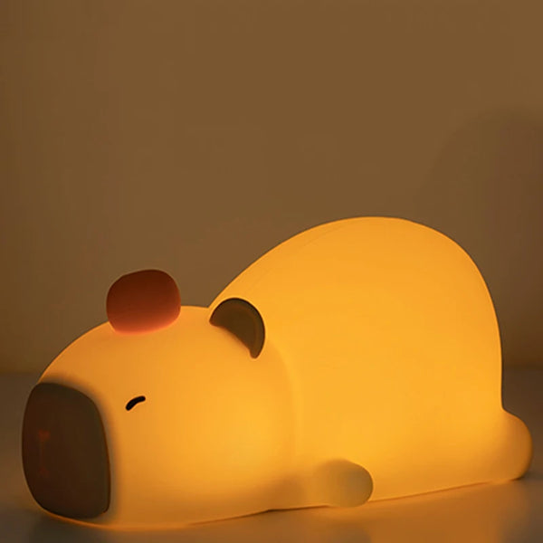 Veilleuse Piggy Tactile - Lampe Silicone Voix Et Touché