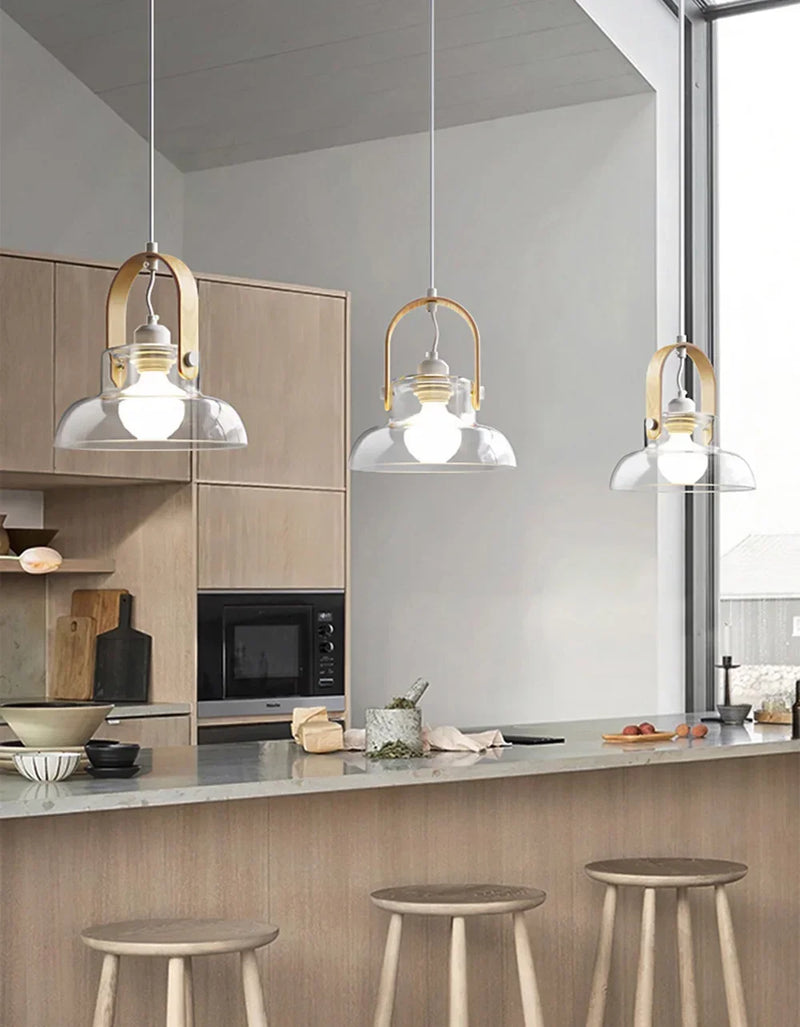 suspension design nordique moderne en verre décoration intérieure